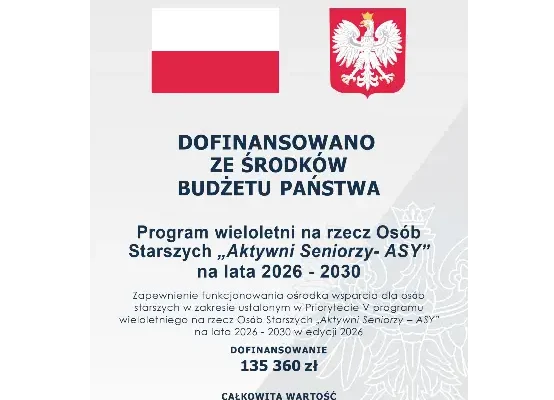 Ponad 300 tys. zł na Dzienny Dom Senior+ w gminie Proszowice