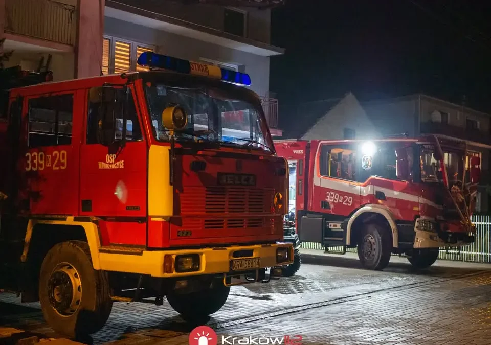 Wypadek w Wawrzeńczycach: Mini Cooper uderzył w mostek
