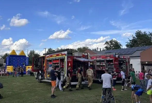 OSP Biskupice zabezpieczało Pożegnanie Lata w Jerzykowie