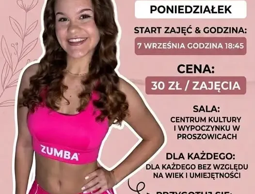 Zumba z Patrycją w Proszowicach – ruszają zapisy na zajęcia