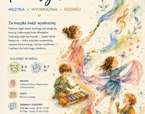 Muzyczno-kreatywne zajęcia dla dzieci w Proszowicach – start już we wrześniu