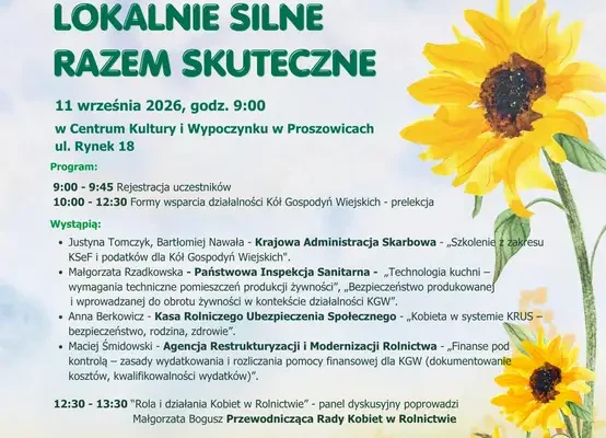 Forum Kół Gospodyń Wiejskich w Proszowicach – program i zaproszenie