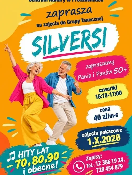 Grupa Taneczna SILVERSI w Proszowicach zaprasza osoby 50+ na zajęcia