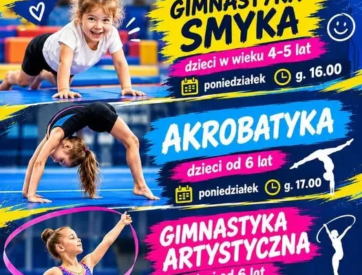 Klub Sportowy Dynamika w Proszowicach zaprasza dzieci na zajęcia gimnastyczne